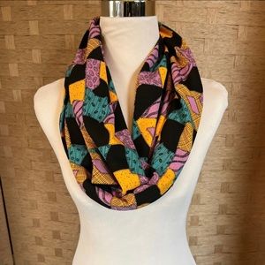 Nightmare Before Christmas Sally Colorful Patchwork Infinity Scarf
